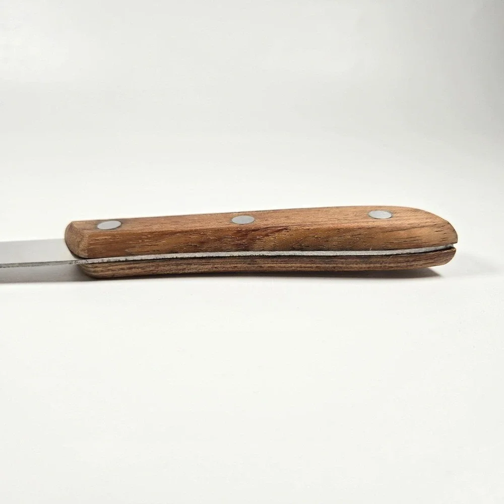 Very Nice Vintage Kitchen Delite Bread Knife Stainless Serrated‎ Wooden Handle